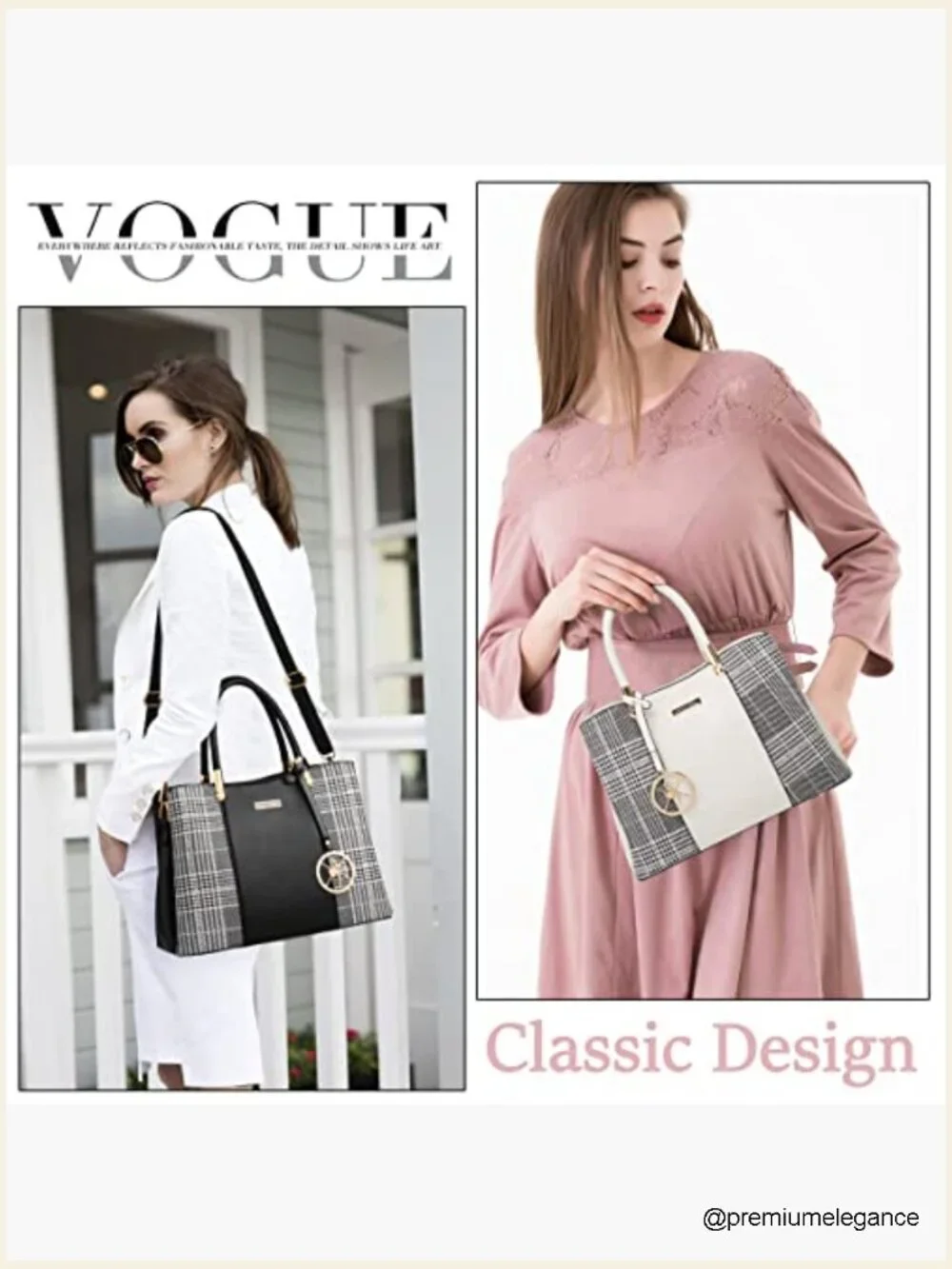 Top Handle Satchel Messenger Tote Bag with Shoulder Strap